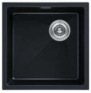 Мойка кухонная Paulmark Lumi LU45SK-BLM чёрный металлик